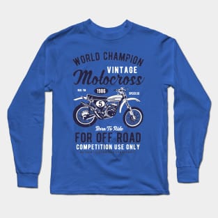 World Champion Vintage Motocross Long Sleeve T-Shirt